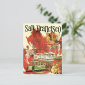Vintage San Francisco Briefkaart (Staand voorkant)