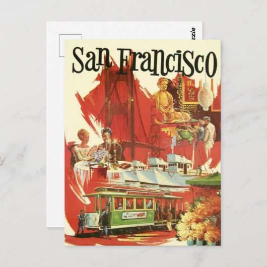Vintage San Francisco Briefkaart (Voorkant / Achterkant)