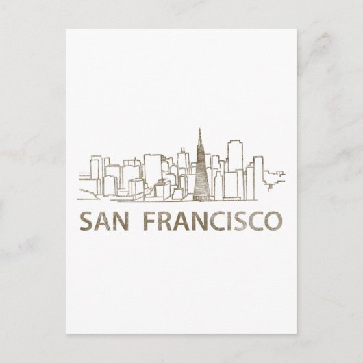 Vintage San Francisco Briefkaart (Voorkant)