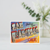 Vintage San Francisco Briefkaart (Staand voorkant)