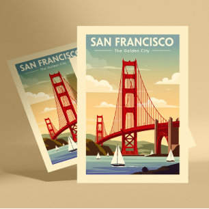 Vintage San Francisco Briefkaart
