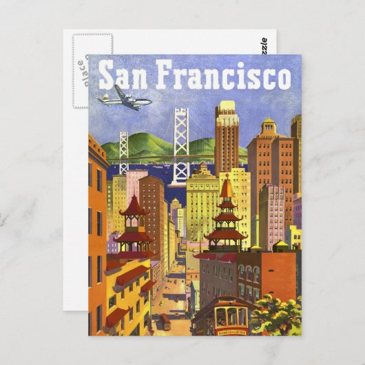 Vintage San Francisco Briefkaart (Voorkant / Achterkant)