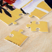 Vintage San Francisco Cable Car Travel Poster Legpuzzel (Zijkant)