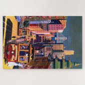 Vintage San Francisco Cable Car Travel Poster Legpuzzel (Horizontaal)