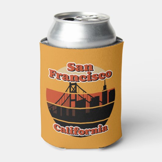 Vintage San Francisco California Blikjeskoeler (Blikje Voorkant)