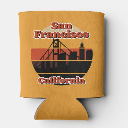 Vintage San Francisco California Blikjeskoeler (Achterkant)