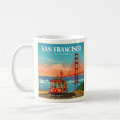 Vintage San Francisco California Koffiemok (Links)