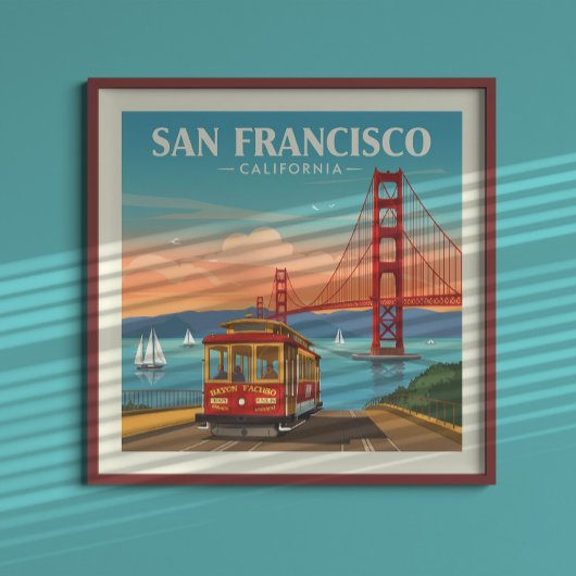 Vintage San Francisco California Poster