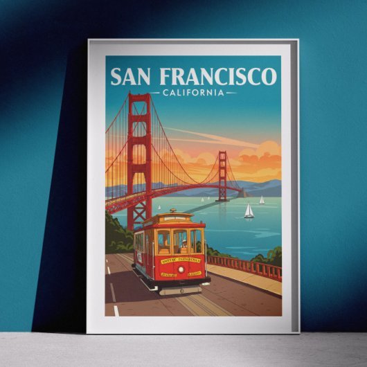 Vintage San Francisco California Poster