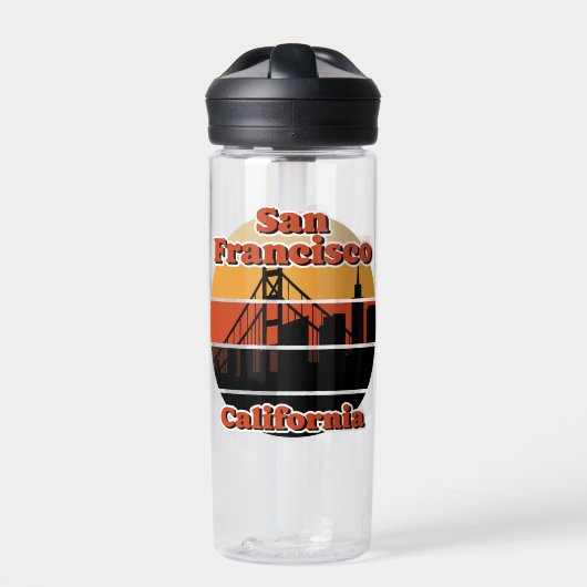 Vintage San Francisco California Waterfles (Voorkant)
