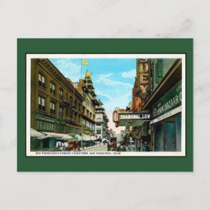 Vintage San Francisco Chinatown Briefkaart