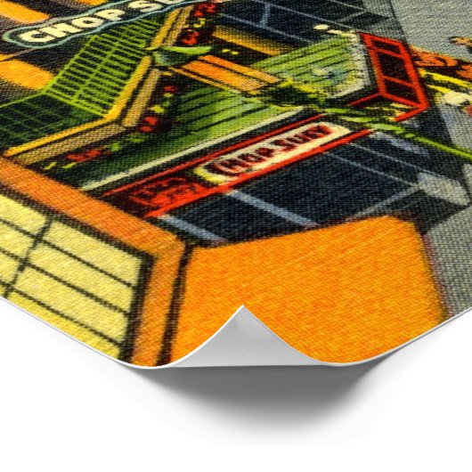 Vintage San Francisco Chinatown Poster (Hoek)