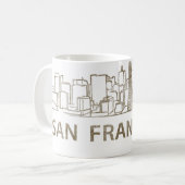 Vintage San Francisco Koffiemok (Voorkant links)