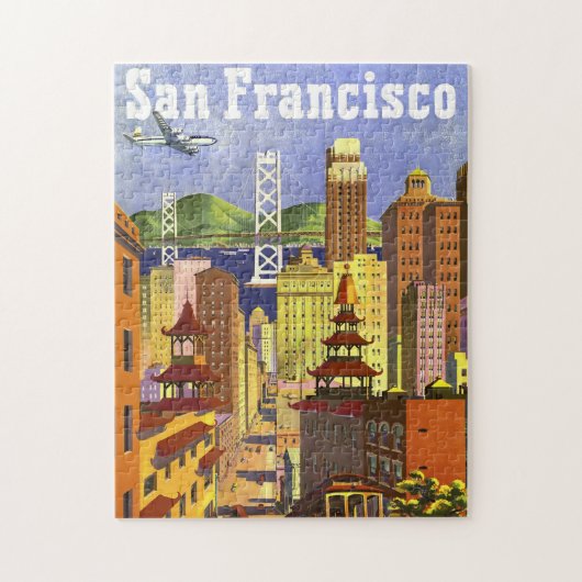 Vintage San Francisco Legpuzzel (Verticaal)