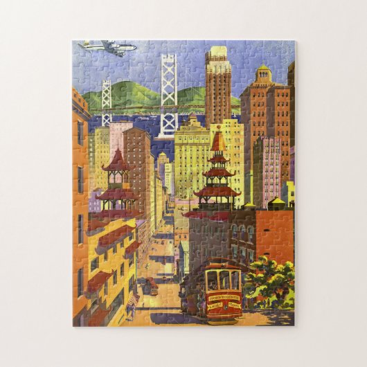 Vintage San Francisco Legpuzzel (Verticaal)