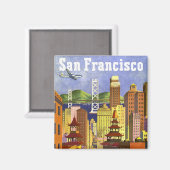 Vintage San Francisco Magneet (Voorkant / Achterkant)