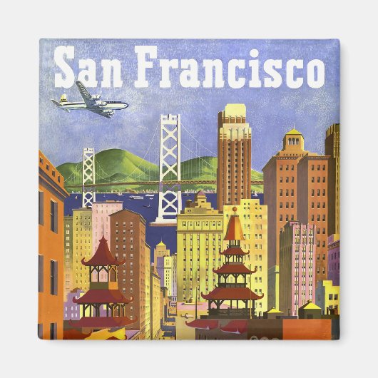 Vintage San Francisco Magneet (Voorkant)