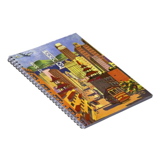 Vintage San Francisco Notitieboek (Rechterzijde)