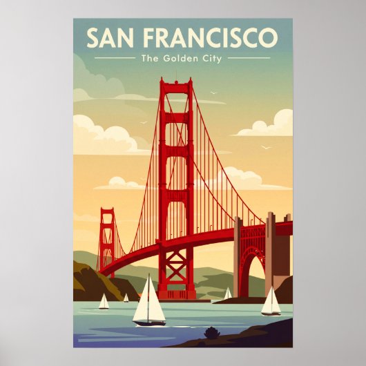 Vintage San Francisco Poster (Voorkant)