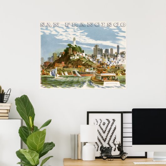 Vintage San Francisco Poster (Thuiskantoor)