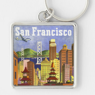 Vintage San Francisco Sleutelhanger