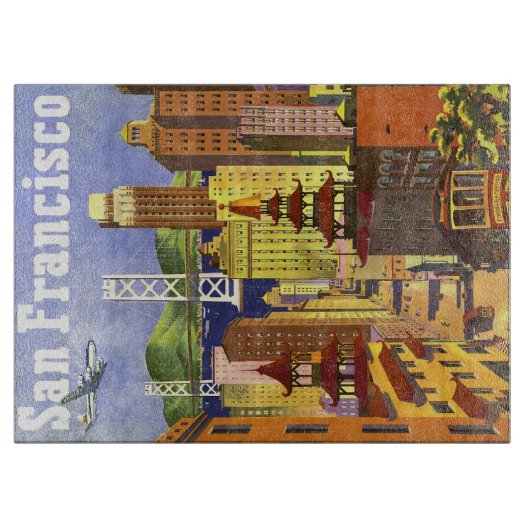 Vintage San Francisco Snijplank (Voorkant)