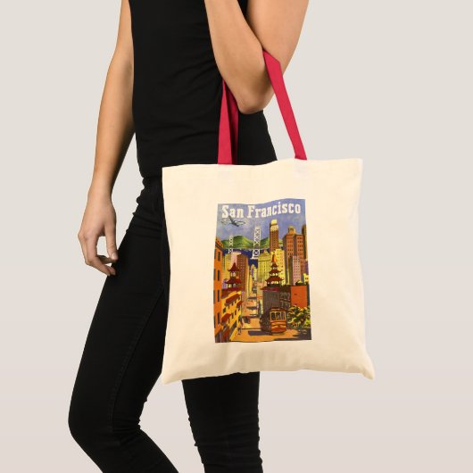 Vintage San Francisco Tote Bag (Voorkant (product))