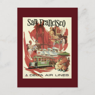 Vintage San Francisco Travel Briefkaart