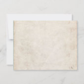 Vintage Sand Castle Wedding Invitation RSVP (Achterkant)