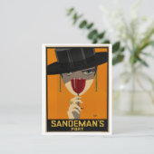 Vintage Sandeman Ad Feestdagenkaart (Staand voorkant)