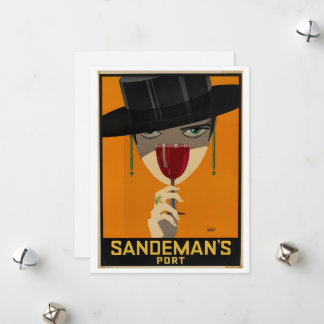 Vintage Sandeman Ad Feestdagenkaart