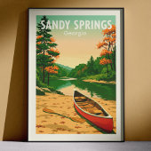 Vintage Sandy Springs Georgia Poster