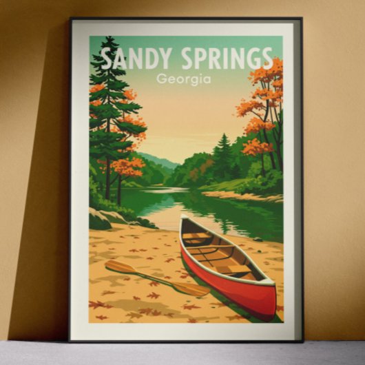 Vintage Sandy Springs Georgia Poster