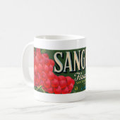 Vintage Sanguinetti - Mok voor merkdruiven - koffi (Voorkant links)