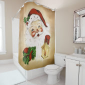 Vintage Santa 2 Douchegordijn (In situ)
