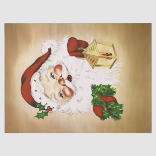 Vintage Santa 2 Tissuepapier (Voorkant)