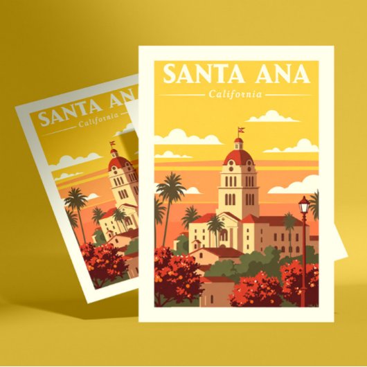 Vintage Santa Ana California Briefkaart
