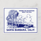 Vintage Santa Barabara Californië Briefkaart (Voorkant)