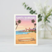 Vintage Santa Barbara Californië Briefkaart (Staand voorkant)