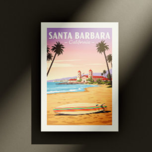 Vintage Santa Barbara Californië Briefkaart