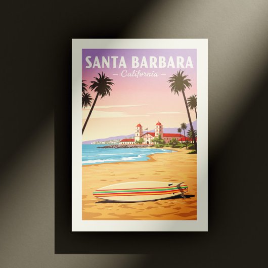 Vintage Santa Barbara Californië Briefkaart