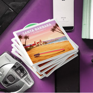 Vintage Santa Barbara Californië Magneet