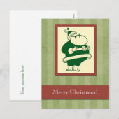 Vintage Santa Briefkaart (Voorkant / Achterkant)