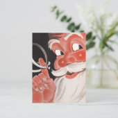 Vintage Santa Briefkaart (Staand voorkant)