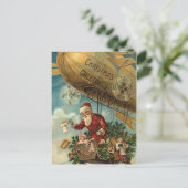 Vintage Santa Briefkaart (Staand voorkant)