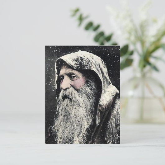 Vintage Santa Briefkaart (Staand voorkant)