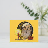 Vintage Santa Briefkaart (Staand voorkant)