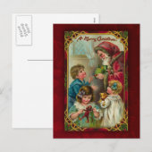 Vintage Santa Briefkaart (Voorkant / Achterkant)