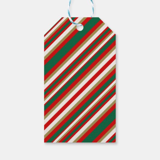 Vintage Santa Cadeaulabel (Achterkant)