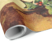 vintage santa cadeaupapier (Rol Hoek)